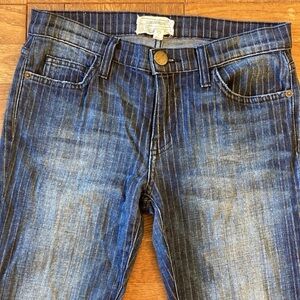 Current/Elliott striped skinny jeans, The Stiletto Bartlett Stripe, 27